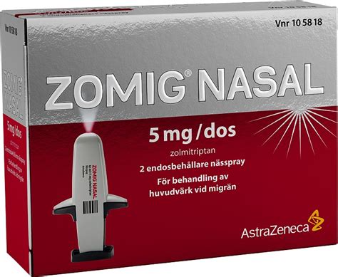 Zomig Nasal nässpray 5 mg/dos 2 doser - Apotek Hjärtat