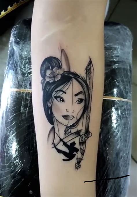 Mulan tattoo | Tatuagem minimalista, Boas ideias para tatuagem ...