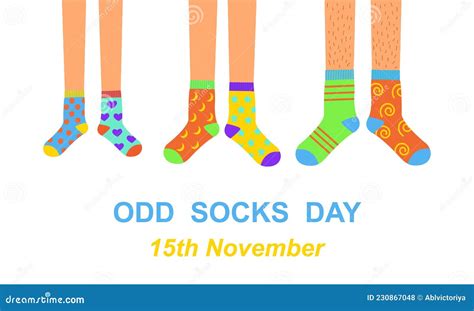 Odd Socks Day Anti Bullying Week Banner. Man, Woman, and Children Feet ...