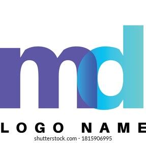 Md Logo Design Template Vector Stock Vector (Royalty Free) 1815906995 ...