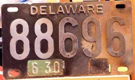 DELAWARE LICENSE PLATE