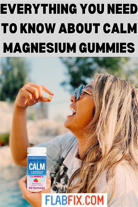 Everything You Need To Know About Calm Magnesium Gummies - Flab Fix