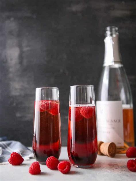 Sparkling Raspberry Rosé Cocktail - Completely Delicious