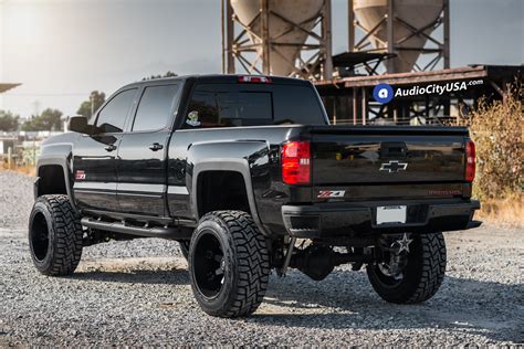 Lifted 2017 Chevy Silverado 2500 Z71 | 22x14 Fuel Wheels Octance D509 Matte Black | 7 1/2" Rough ...