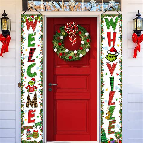 Buy Whoville Christmas Decorations, Welcome To Whoville Banner, Green ...