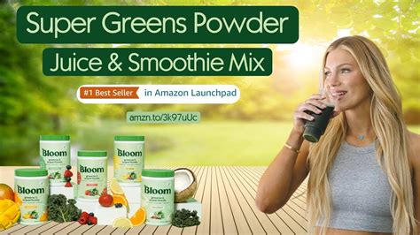 Bloom Nutrition Green Superfood | Super Greens Powder Juice & Smoothie ...