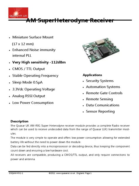 Am Superheterodyne Receiver: Applications | PDF