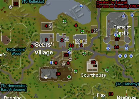 Seers' Village and Camelot - RuneScape Guide - RuneHQ