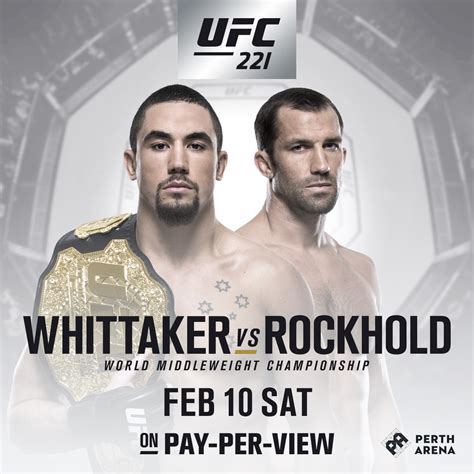 GSP VACATES THE MIDDLEWEIGHT BELT- NOW WHITTAKER WILL FACE ROCKHOLD AT ...