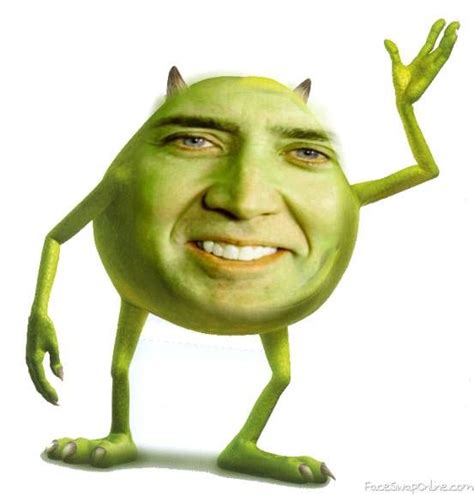 Nicolas Wazowski | Nicholas cage face, Nicolas cage, Nickolas cage