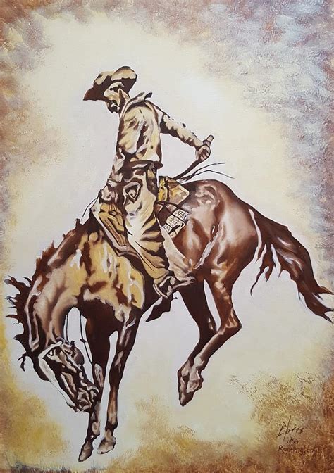 Bucking Horse Painting by Loraine Yaffe - Fine Art America