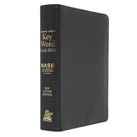 NASB Hebrew-Greek Key Word Study Bible, Genuine Leather, Black | Mardel ...