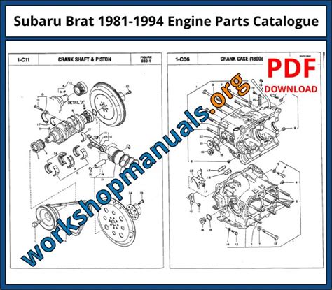 Subaru Brat Engine Repair Manual 1981-1994 Download PDF