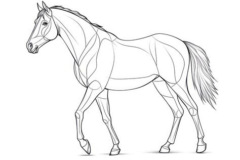 Horse outline sketch drawing animal | Premium Photo Illustration - rawpixel