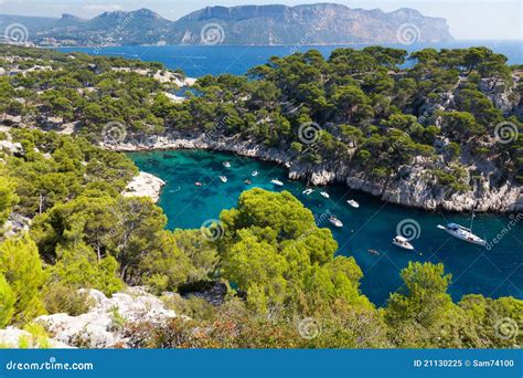 Calanques of Port Pin in Cassis Stock Image - Image of port, landscape ...