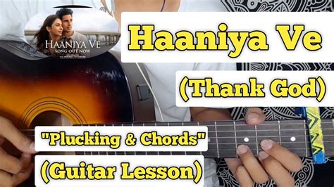 Haaniya Ve - Thank God | Guitar Lesson | Plucking & Chords |(Jubin Nautiyal) - YouTube