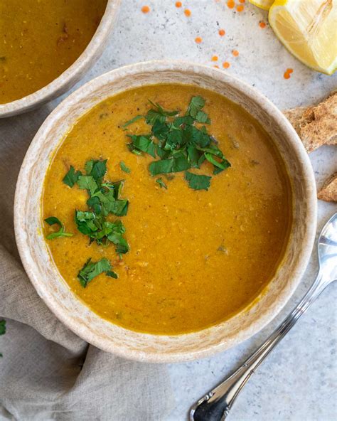 Arabic Lentil Soup - Six Hungry Feet