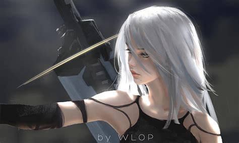 HD wallpaper: Nier: Automata, A2 (Nier: Automata), WLOP, cyborg, androids | Wallpaper Flare