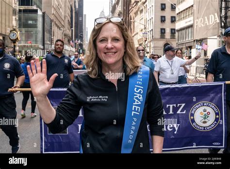 Queens Borough District Attorney Melinda Katz marches at Celebrate ...