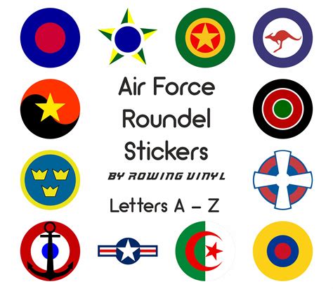 World Air Forces Roundels Gloss Vinyl Stickers Suitable for - Etsy