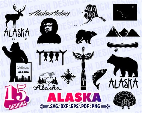 Art & Collectibles Svg svg files for Cricut United States of America SVG Alaska Map Clip Art ...