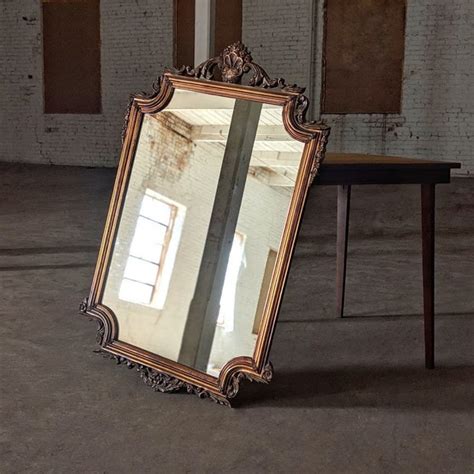 Large Antique Mirror - Etsy