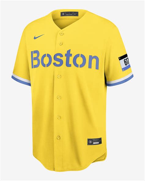 Camiseta de béisbol Replica para hombre MLB Boston Red Sox City Connect (Xander Bogaerts). Nike.com