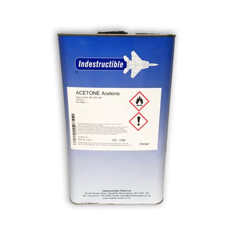 Acetone Acetone Bs509/1987 Thinner | Indestructible Paint Inc.