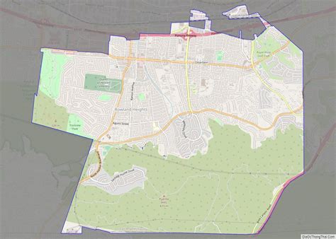 Map of Rowland Heights CDP