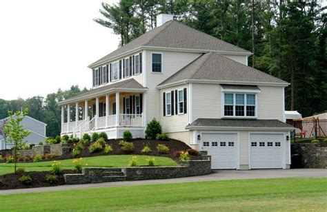 2200 Sq Ft Colonial with Two Car Garage Under 2 | Colonial house, Colonial house plans, Garage ...