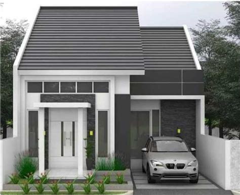 Denah Rumah Minimalis 1 Lantai Dan Tampak Depan