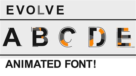 After Effects : ANIMATED Font - FREE DOWNLOAD!! │ EVOLVE - After Effects Text Effects! - YouTube