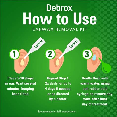 Debrox Earwax Removal Kit, Includes Drops and Ear Syringe Bulb, 0.5 Oz