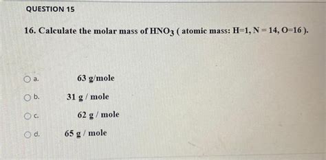 Molar mas of naoh