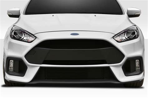 Fiberglass+ Front Bumper Body Kit for 2017 Ford Focus - 2016-2018 Ford Focus Duraflex RS Look ...