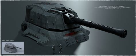 ArtStation - Eadu Imperial Turbo-Laser Turret, Stephen Zavala | Star ...