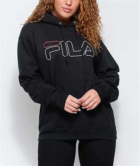 FILA Brooklyn Black Hoodie | Zumiez