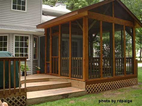 Build DIY Free standing screen porch plans PDF Plans Wooden covered ...