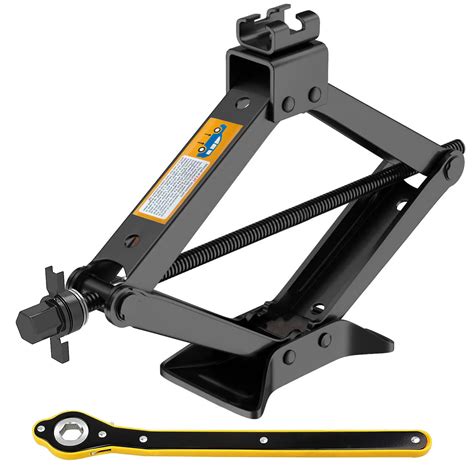 Snapklik.com : Scissor Jack For Car 3 Ton(6,613lbs), Car Jack Kit Steel Scissor Lift Jack Car Kit