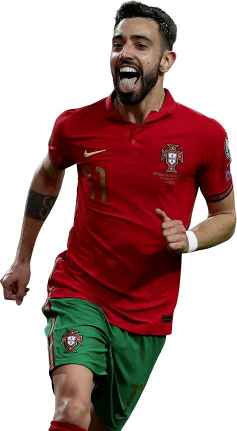 Bruno Fernandes Portugal football render - FootyRenders