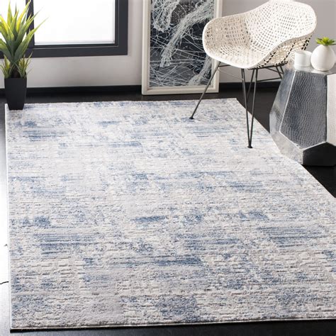 SAFAVIEH Amelia Carrie Abstract Distressed Area Rug, Blue/Grey, 4' x 6 ...