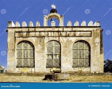 Fasil Fasil Ghebbi Castle Located in Gondar, Ethiopia. Stock Photo ...