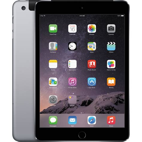 Apple 128GB iPad mini 3 (Wi-Fi + 4G LTE, Space Gray) MH3L2LL/A