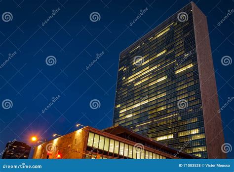 UN building in New York editorial stock photo. Image of architecture ...