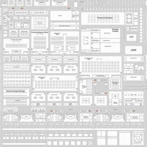 Single-Floor SCP Site Map (Made for an SCP Tabletop Game I'm Making) : SCP | Scp, Map, What is scp