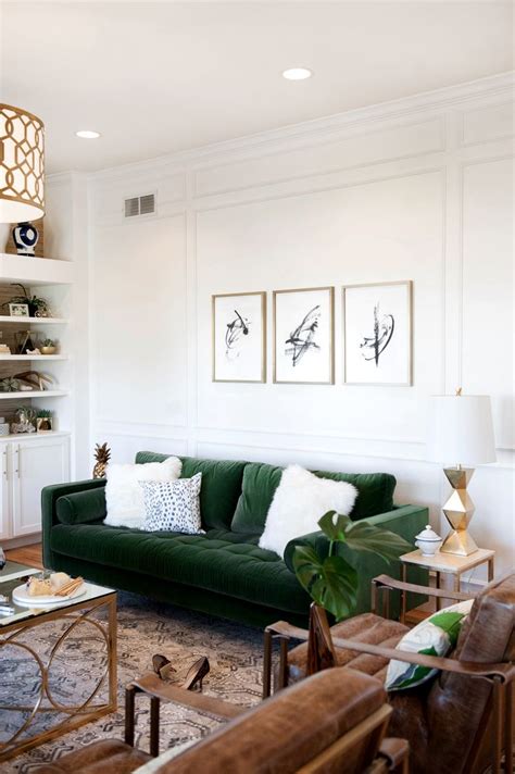 30+ Lush Green Velvet Sofas In Cozy Living Rooms