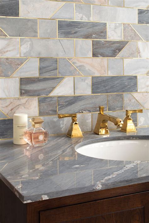 Busting the Gold Grout Myth | Bathroom interior design, Gold tile, Decor