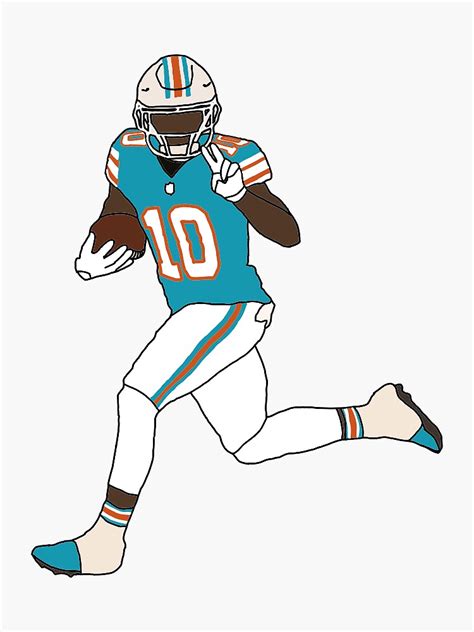 "Miami Dolphins Tyreek Hill" Sticker for Sale by phinsup | Redbubble