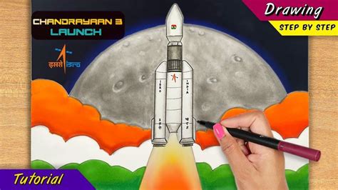 Chandrayaan 3 Moon ISRO Launch Special | Easy How To Draw For Beginners ...