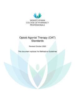 Opioid Agonist Therapy (OAT) Standards / opioid-agonist-therapy-oat-standards.pdf / PDF4PRO